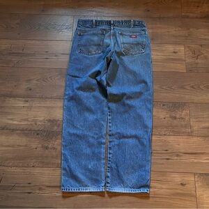 Vintage Y2K 2000s Dickies Baggy Wideleg LightWash Jeans 34x32